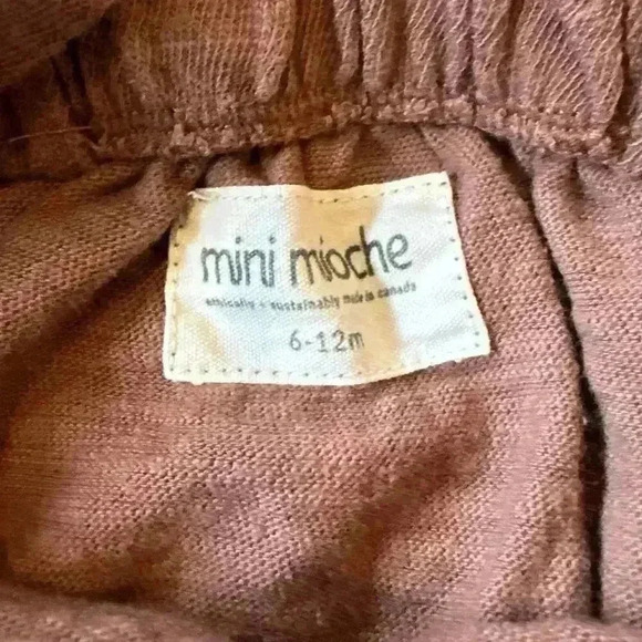 Mini Mioche Blue Shirt Rust overalls bundle Size 6-12 months - Picture 4 of 4